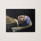 Meisje met een parel van Johannes Vermeer Legpuzzel (Horizontaal)