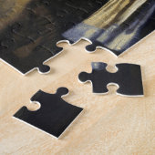 Meisje met een parel van Johannes Vermeer Legpuzzel (Zijkant)