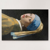 Meisje met een parel van Johannes Vermeer Legpuzzel (Horizontaal)