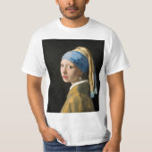 Meisje met een parel van Johannes Vermeer T-shirt (Voorkant)