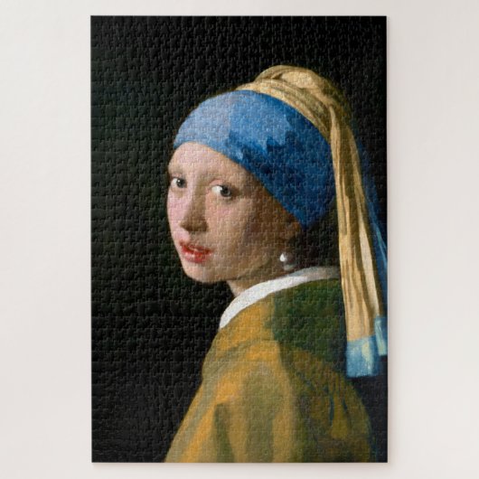 Meisje met een parelaartje, Johannes Vermeer Legpuzzel (Verticaal)