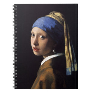 Meisje met een parelschilder van Vermeer Notitieboek