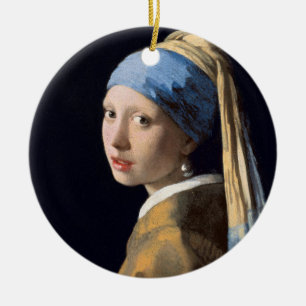 Meisje met een Pearl Earring    portret Keramisch Ornament