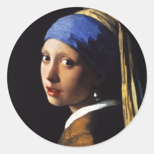 Meisje met een Pearl Earring Stickers