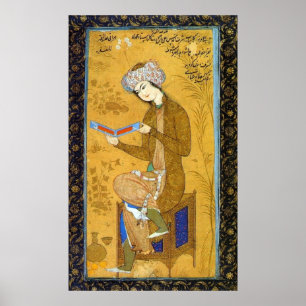 Meisje met een rol - Reza Abbasi - c1600 Poster