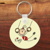 Meisje met een tikje op Rings Tshirts en Gifts Sleutelhanger (Voorkant)