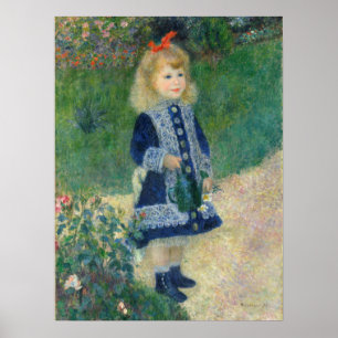 Meisje met een watering kan van Auguste Renoir Poster