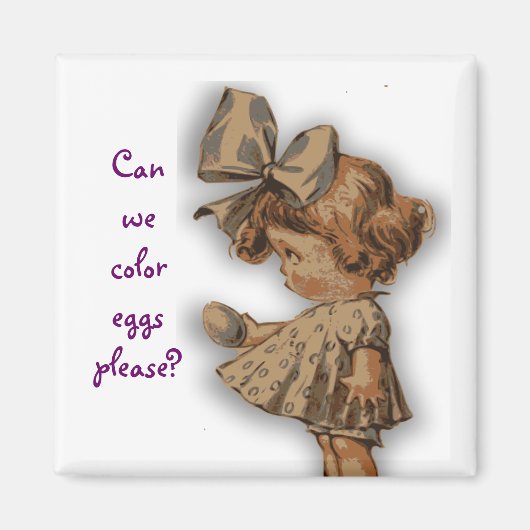  meisje met ei magneet (Voorkant)