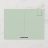 meisje met feestdagen briefkaart (Achterkant)