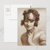  meisje met flauwte Briefkaart (Voorkant / Achterkant)