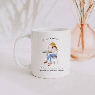 Meisje met geboortemaand mei Monogram Koffiemok