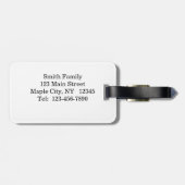 Meisje met geel Bagagelabel (Achterkant horizontaal)