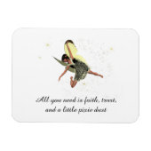 Meisje met gele vleugels flexibel magneet (Horizontaal)