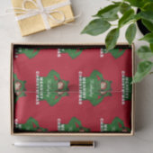 Meisje met groene kikkerkerst tissuepapier (Geschenk)