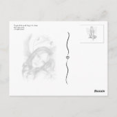 Meisje met het roos Briefkaart (Achterkant)