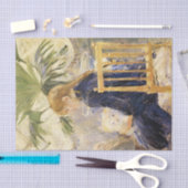 Meisje met hond van Berthe Morisot  Tissuepapier (Craft)