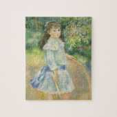Meisje met Hoop van Pierre Renoir,  Kunst Legpuzzel (Verticaal)