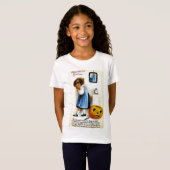 Meisje met Jack o' Lantern T-shirt (Voorkant volledig)