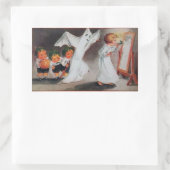  meisje met kaars Halloween Sticker (Tas)