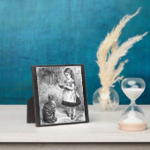  meisje met kat en melksausje fotoplaat (Insitu)