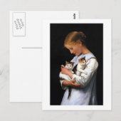 Meisje met Kittens, Albert Anker Briefkaart (Voorkant / Achterkant)