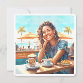 Meisje met koffiepauze