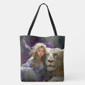 Meisje met leeuw draagtas (Achterkant)