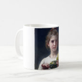 Meisje met Mimosa, Bouguereau Koffiemok (Voorkant links)