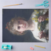 Meisje met Mimosa, Bouguereau Tissuepapier (Craft)