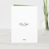 Meisje met onkruid voor mama kaart (Achterkant)