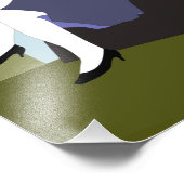 Meisje met paraplu fotoprint foto afdruk (Hoek)