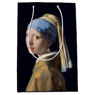 Meisje met parel oorbel 1665 Johannes Vermeer Medium Cadeauzakje