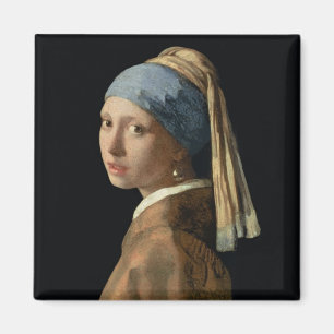 Meisje met parelaarde, c.1665-6 (olie op doek) magneet