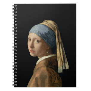 Meisje met parelaarde, c.1665-6 (olie op doek) notitieboek