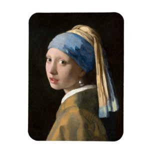 Meisje met parels - Johannes Vermeer Magneet