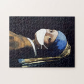 Meisje met Pearl Earing en Masker Legpuzzel (Horizontaal)