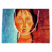 Meisje met pigtails, Modigliani Groot Cadeauzakje (Voorkant)