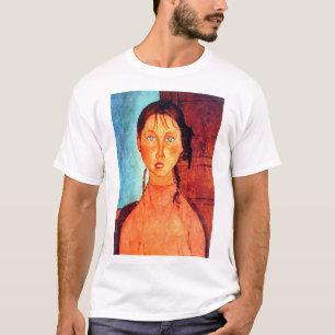 Meisje met pigtails, Modigliani T-shirt