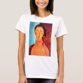 Meisje met pigtails, Modigliani T-shirt (Voorkant)