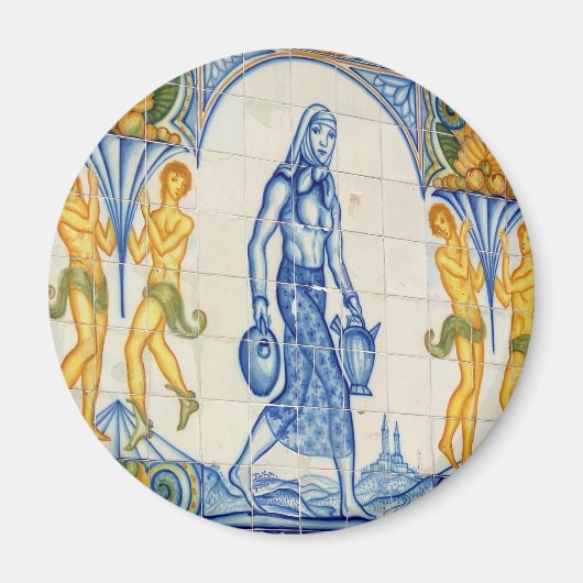 Meisje met pitchers magneet (Voorkant)