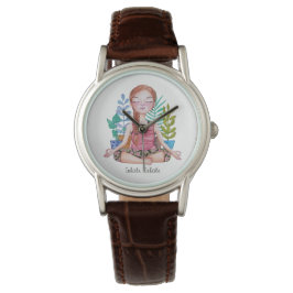 Meisje met Planten Horloge