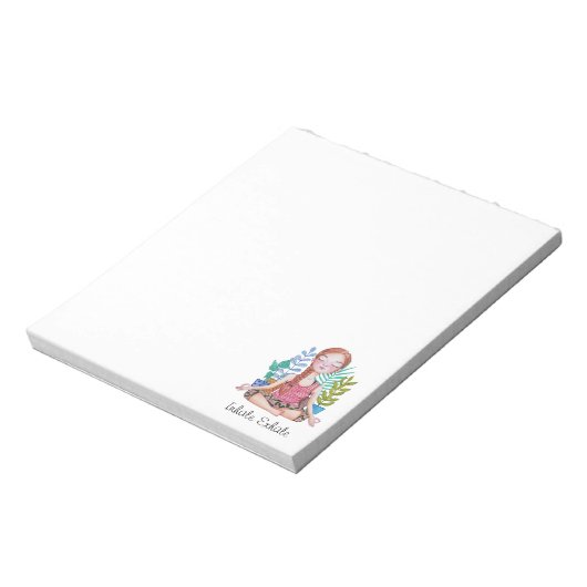 Meisje met Planten Notitieblok (Gedraaid)