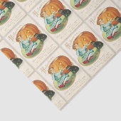  meisje met pompoenpapier tissuepapier (Detail)