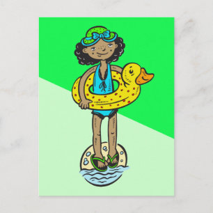 Meisje met Speelgoed Briefkaart