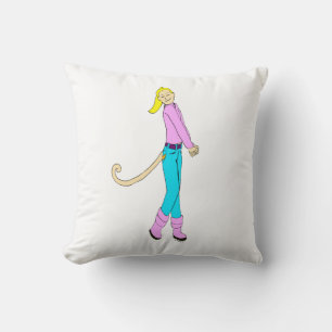 meisje met staart kussen