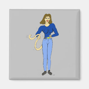meisje met staart magneet