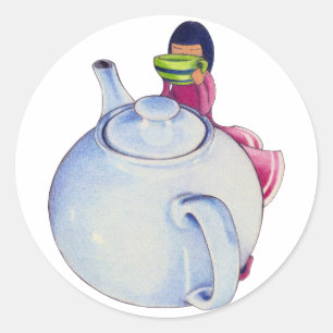 Meisje met Tea Sticker