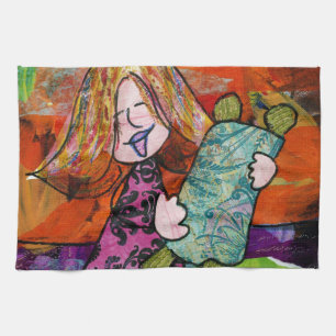 Meisje met Torah Theedoek