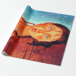 Meisje met vlechten, Modigliani Cadeaupapier