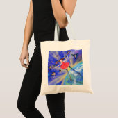 Meisje met vogellente Canvas tas (Voorkant (product))